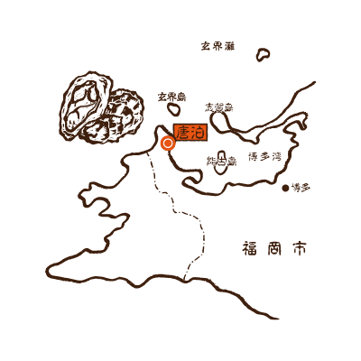 唐泊の地図